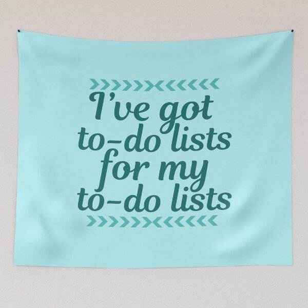 Item preview, Funny Workaholic To Do Lists designed and sold by Epic Love Designs.