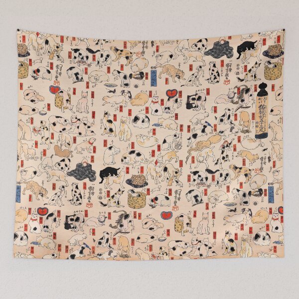 Item preview, Ukiyo-e Cats by Utagawa Kuniyoshi (1798-1861) designed and sold by LeeLuckyLee.
