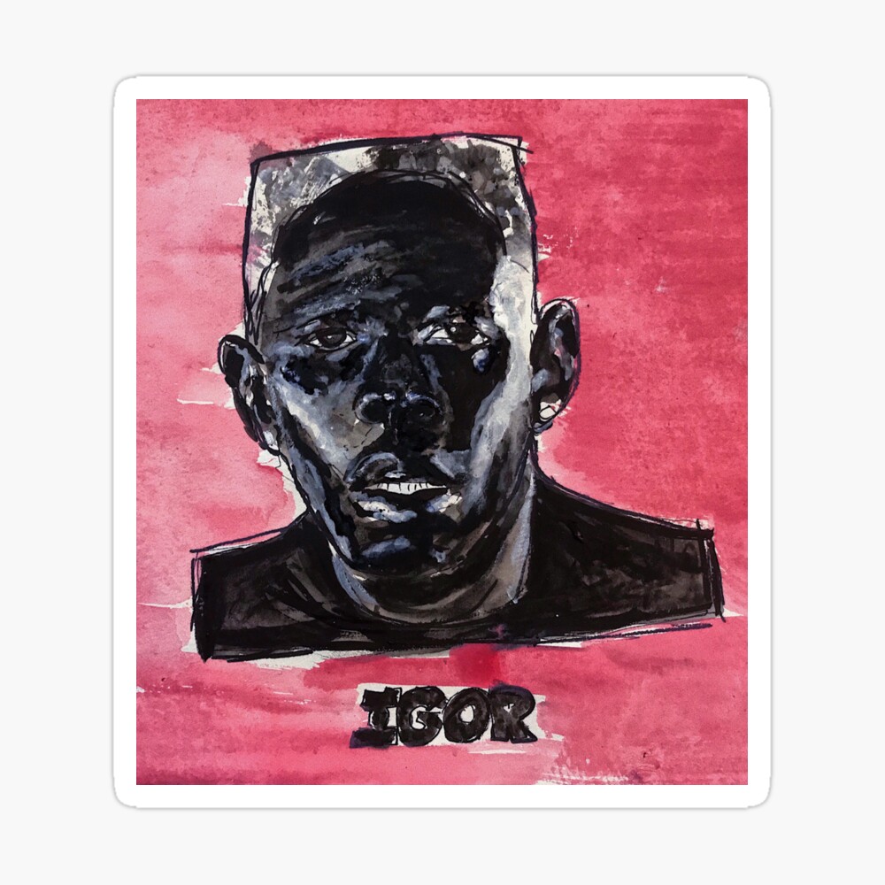 YNREMM Rapper Tyler The Creator IGOR Album Cover Signed Posters for room  aesthetic Music Canvas Poster 12x18 inches unframed