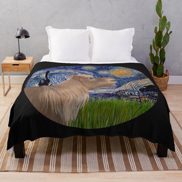 Item preview, Starry Night (Van Gogh) - adapted with a Brown Shetland Pony designed and sold by JeanBFitzgerald.
