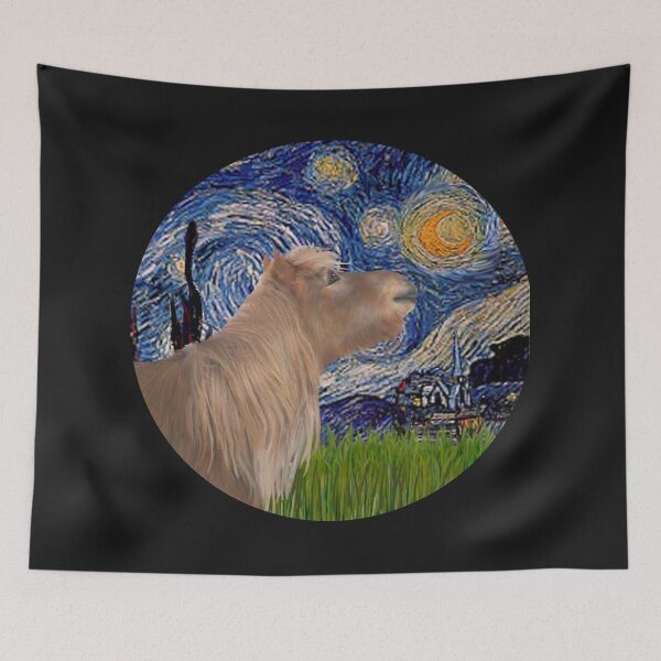 Item preview, Starry Night (Van Gogh) - adapted with a Brown Shetland Pony designed and sold by JeanBFitzgerald.