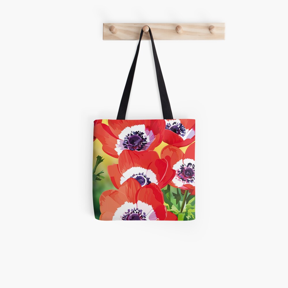 Red poppies Tote Bag