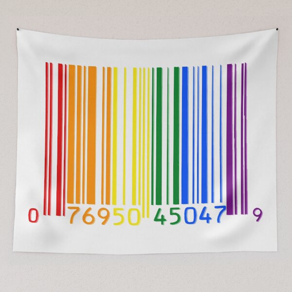 Item preview, Gay Pride Blanket| Rainbow Barcode| LGBT Flag Phone Accessory| LGBTQ Rainbow| Pride Month| Pride Parade designed and sold by YikesForever.