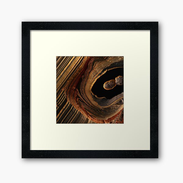 Tiger's Eye Canyon Framed Art Print
