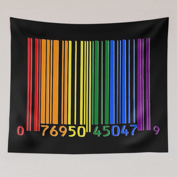Item preview, Gay Pride Blanket| Rainbow Barcode| LGBT Flag Phone Accessory| LGBTQ Rainbow| Pride Month| Pride Parade designed and sold by YikesForever.