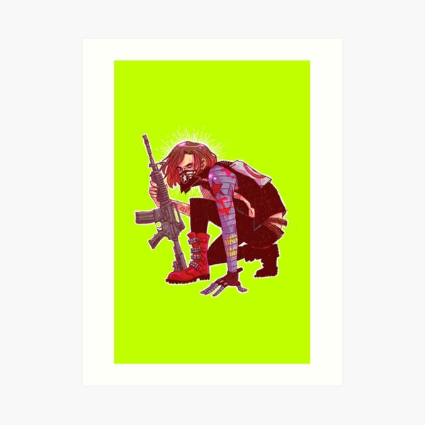 Punk!Winter Soldier Art Print