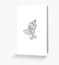 FEMME ROSARY Grafik Grußkarte