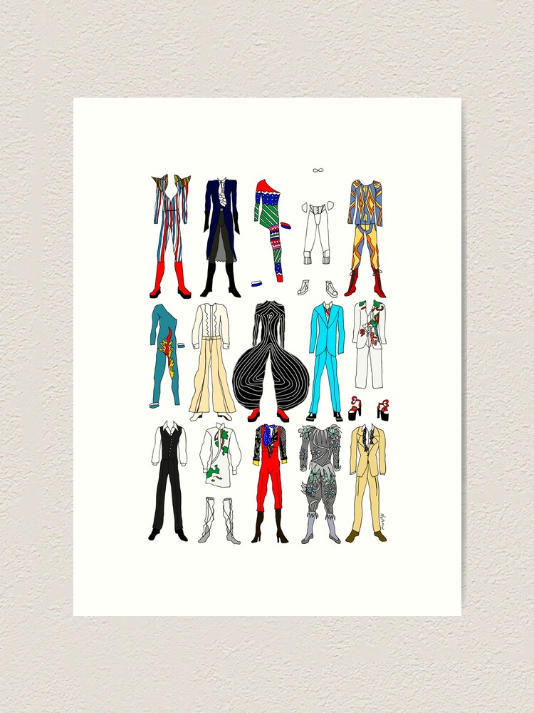 Alternate view of Star Costumes 1 Bowie Art Print
