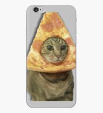 Cat with Pizza Head iPhone Case