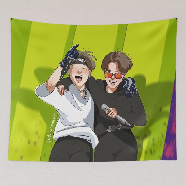 Item preview, Yoonmin LYS-SYS Tour trampoline fanart designed and sold by BtsArmyStuff.