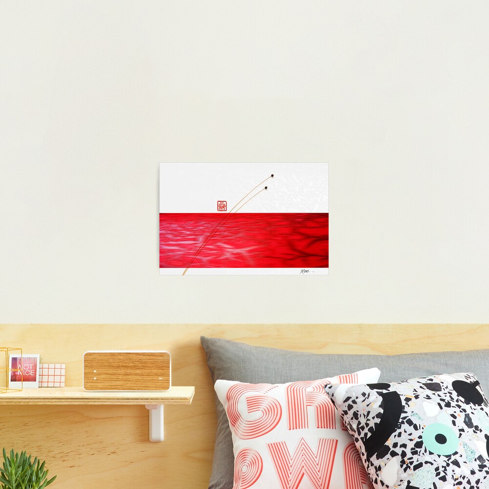 2 in a red Sea Photographic Print