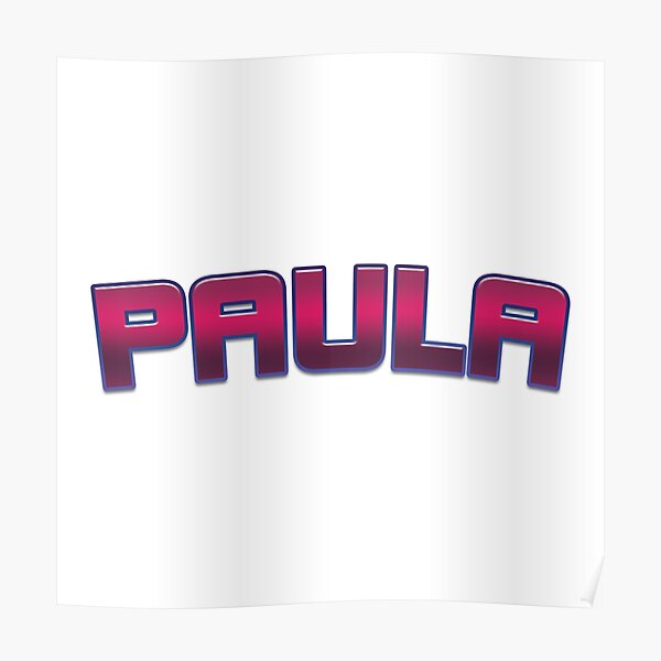 Poster Paula Redbubble