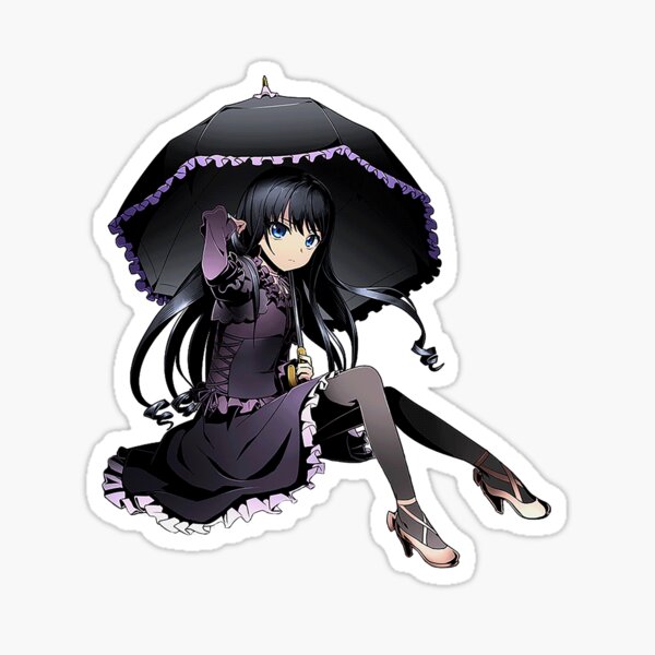 Kojou Akatsuki Strike the Blood Anime Girl Waifu Fanart Sticker