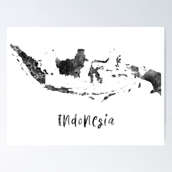 Item preview, Indonesia map, Indonesia designed and sold by Rosaliartbook.