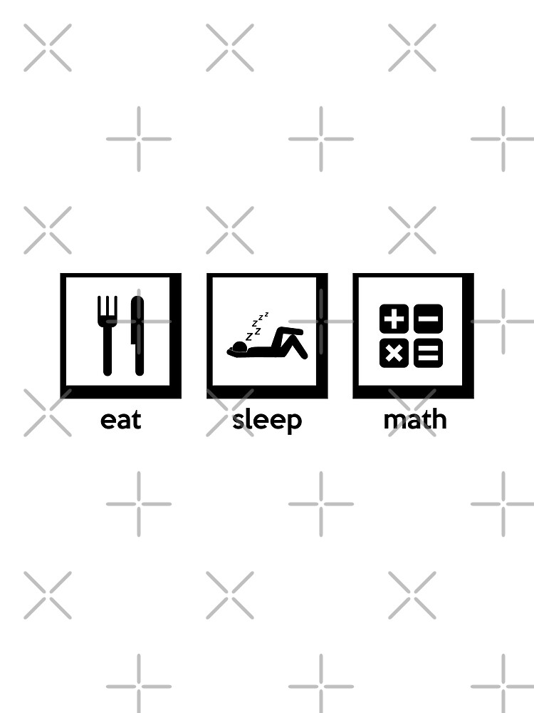 Thumbnail 3 of 3, Scarf, Eat, Sleep, Math designed and sold by echovolution.