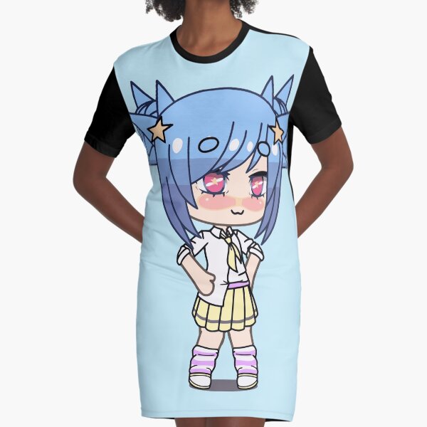 Gacha Life Rockstar Chan Graphic T Shirt Dress By Overflowhidden Redbubble - roblox gacha life shirt