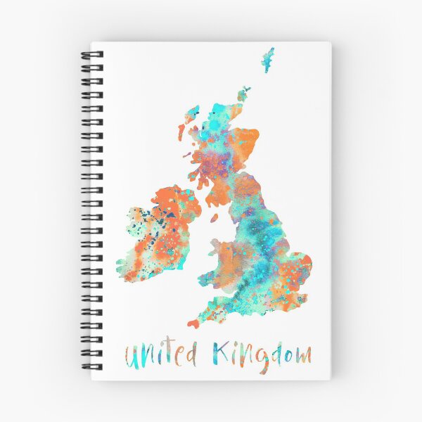 Item preview, United Kingdom map, United Kingdom designed and sold by Rosaliartbook.