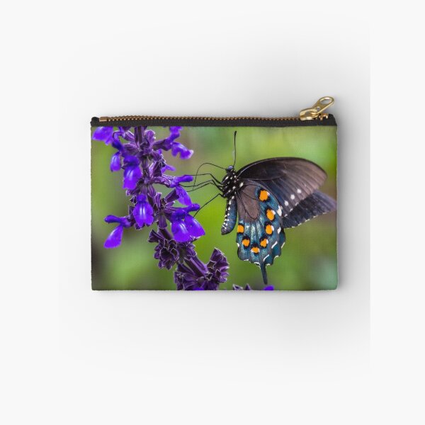 Item preview, Pipevine Swallowtail Butterfly on Purple Flowers designed and sold by Debra Martz.