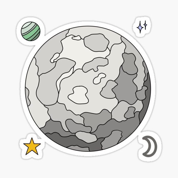 Moon - Stickers Sticker
