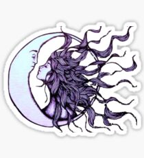 Moon and Sun Sticker