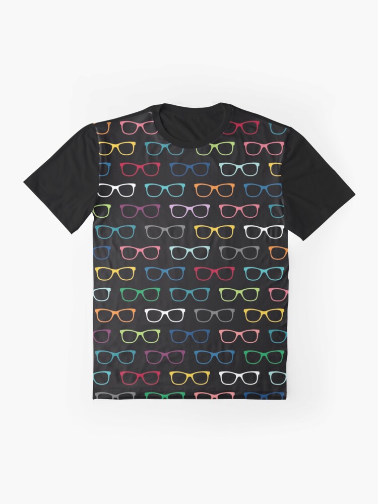 "Colorful Hipster Eyeglasses Pattern" Tshirt for Sale by