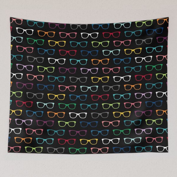 Item preview, Colorful Hipster Eyeglasses Pattern designed and sold by whimseydesigns.