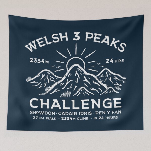 Item preview, Welsh Three Peaks Challenge designed and sold by TigerTom Design.