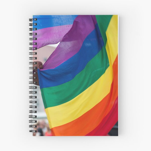 Item preview, Waving rainbow flag on the Pride Parade in Berlin designed and sold by Szenenbild.