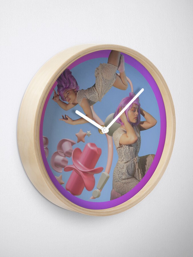 Thumbnail 2 of 4, Clock, Cowgirl Groove Clock designed and sold by Chrysantilus ᴍᴇʀᴄʜ.
