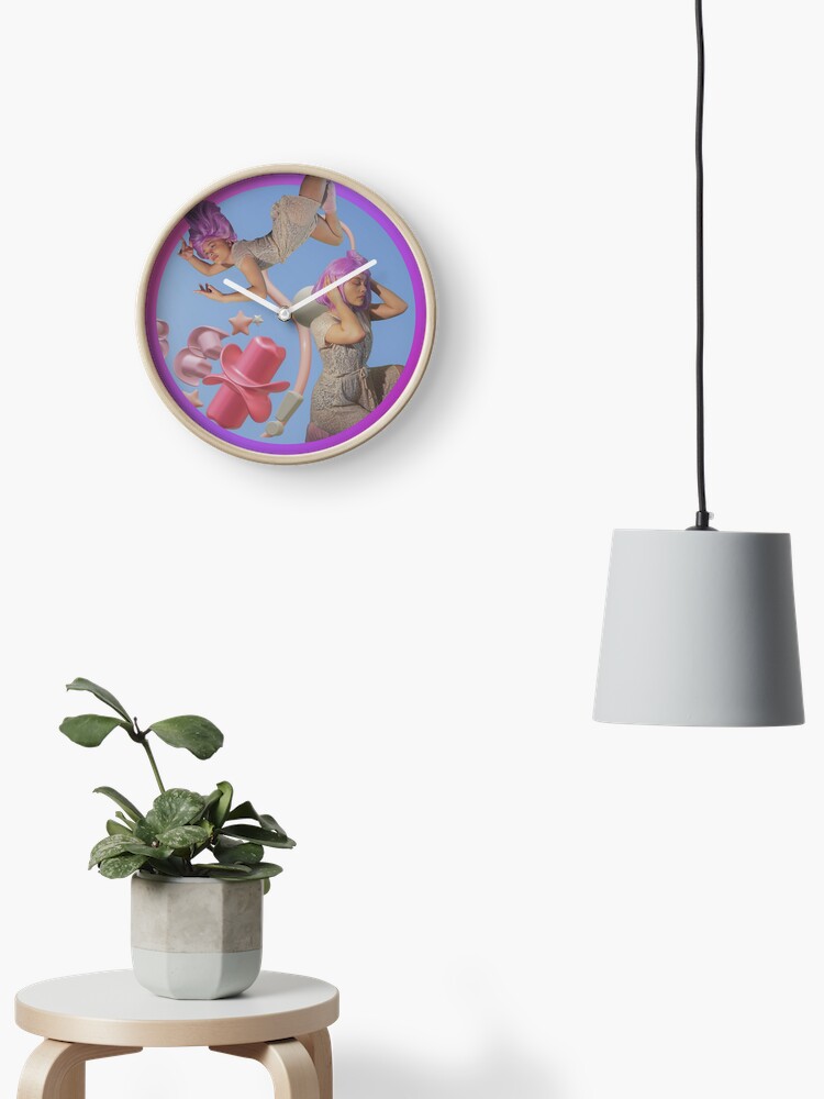 Thumbnail 1 of 4, Clock, Cowgirl Groove Clock designed and sold by Chrysantilus ᴍᴇʀᴄʜ.