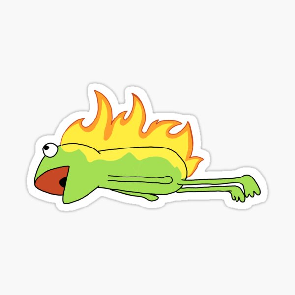 Item preview, Kermit on Fire designed and sold by rumqi.