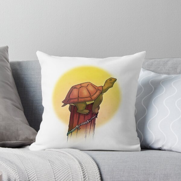 Item preview, Turtle on a Fence Post designed and sold by wellkeptsecret.