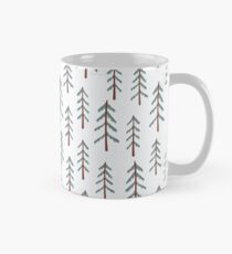 Fir tree doodle wood Classic Mug