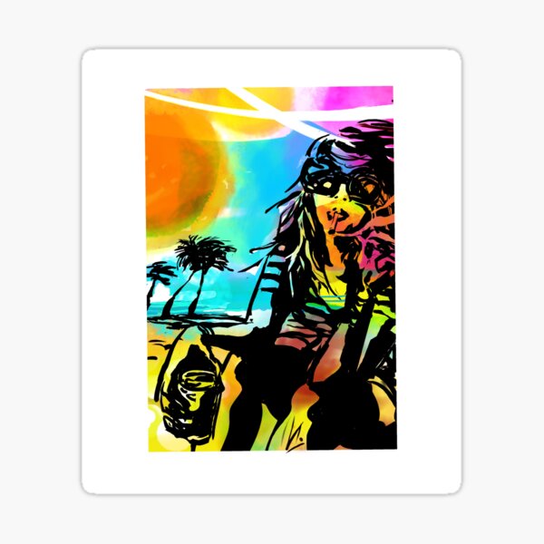 echo beach Sticker