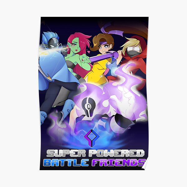 Super Powered Battle Poster Poster