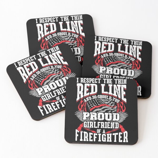 Item preview, Firefighter Girlfriend Respect The Thin Red Line Proud designed and sold by funnytshirtemp.