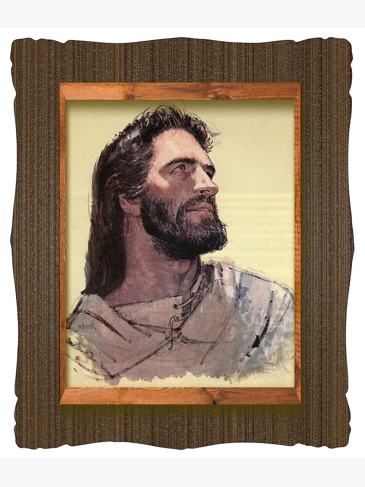 Discover RICHARD HOOK'S JESUS FRAMED Premium Matte Vertical Poster