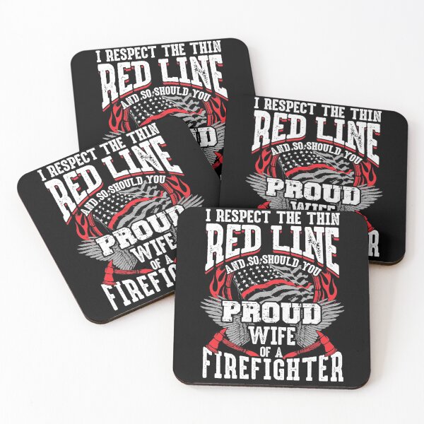 Item preview,  Firefighter Wife Respect The Thin Red Line Proud designed and sold by funnytshirtemp.