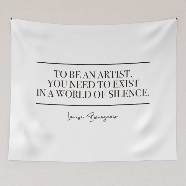 Item preview, To be an artist you need to exist in a world of silence. (black) designed and sold by didijuca.