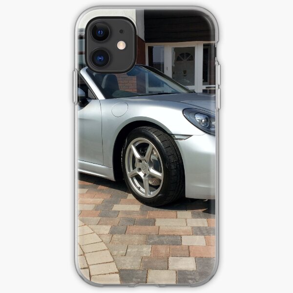 718 Porsche Boxster, front view. iPhone Soft Case