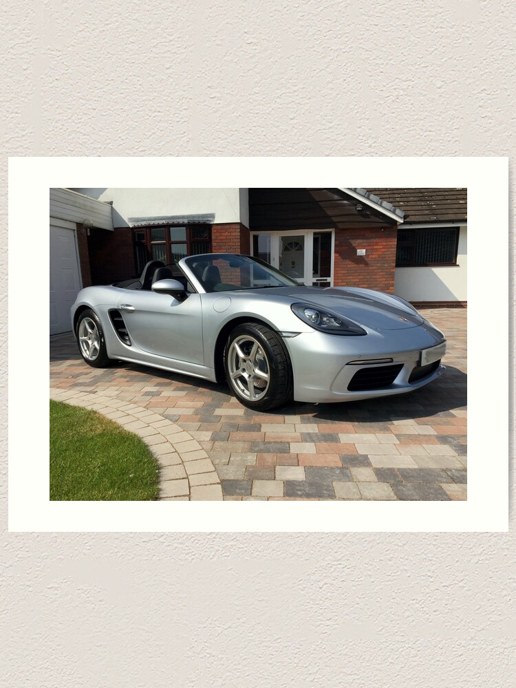 Alternate view of 718 Porsche Boxster, front view. Art Print