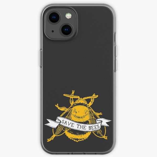Save The Bees! (Dark Bumblebee) iPhone Soft Case