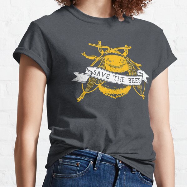 Save The Bees! (Dark Bumblebee) Classic T-Shirt