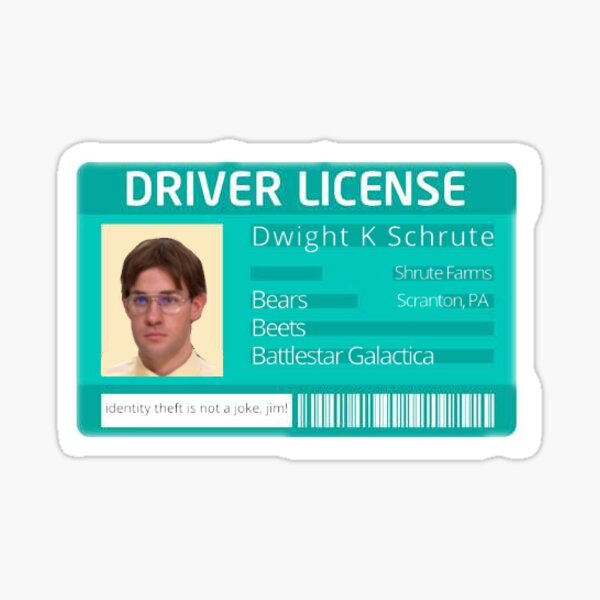Jim Fake Id For Dwight