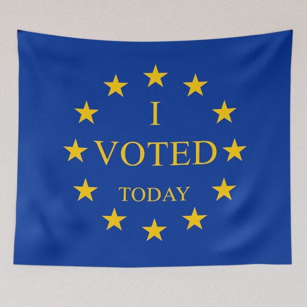 Item preview, "I voted Today" European Election designed and sold by Dator.