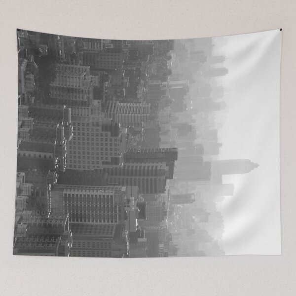 Item preview, urban view in the fog - Taipei - BW designed and sold by He-Be.