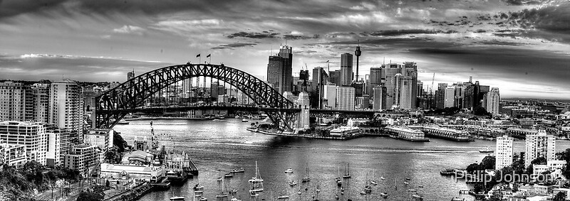 "It's All Black & White - Sydney harbour, Sydney Australia (20 Exposure