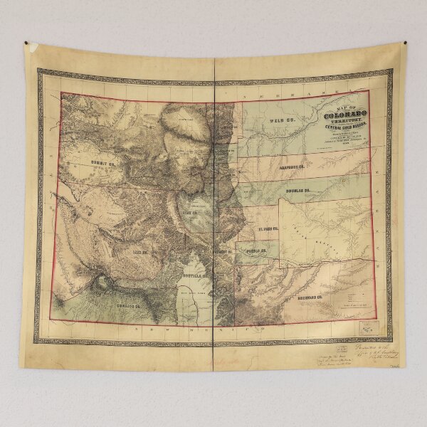 Item preview, Map of Colorado Territory embracing the Central Gold Region (1862) designed and sold by allhistory.