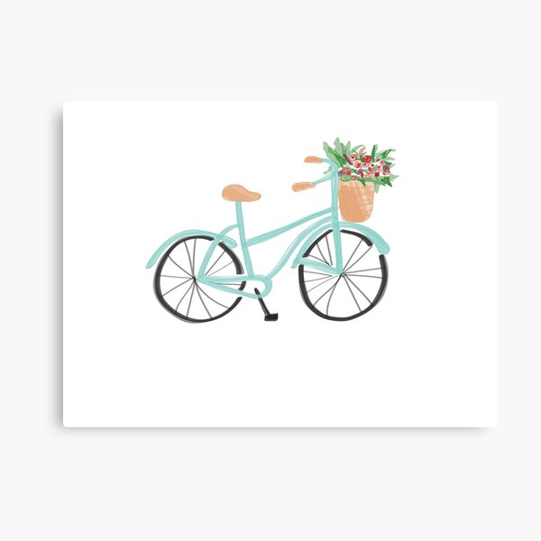 Baby Blue Bicycle Canvas Print