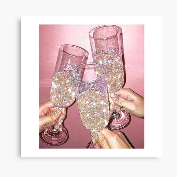 Sparkly Champagne Canvas Print